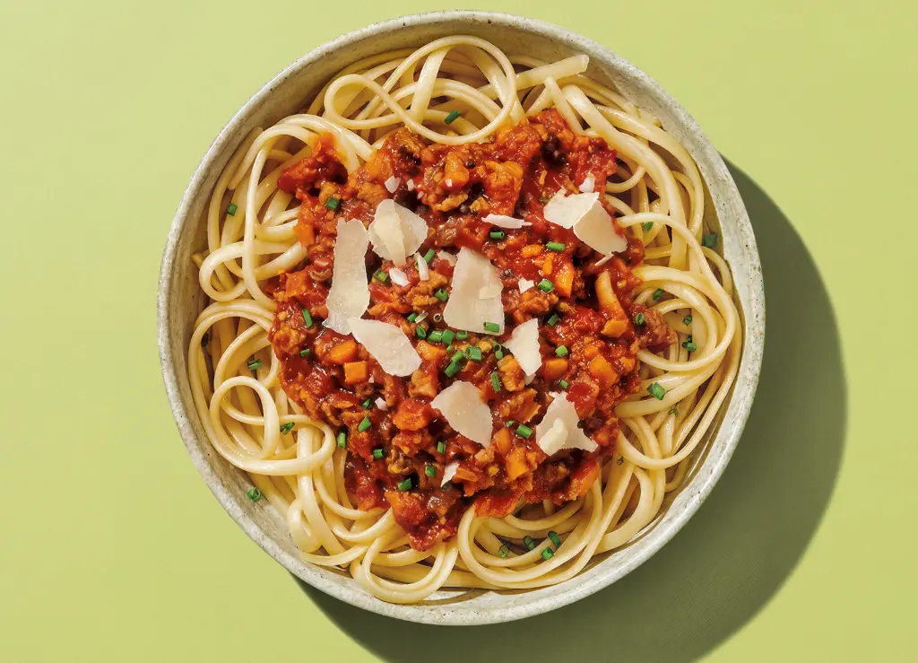 Linguine Vegetable Bolognese Sauce 