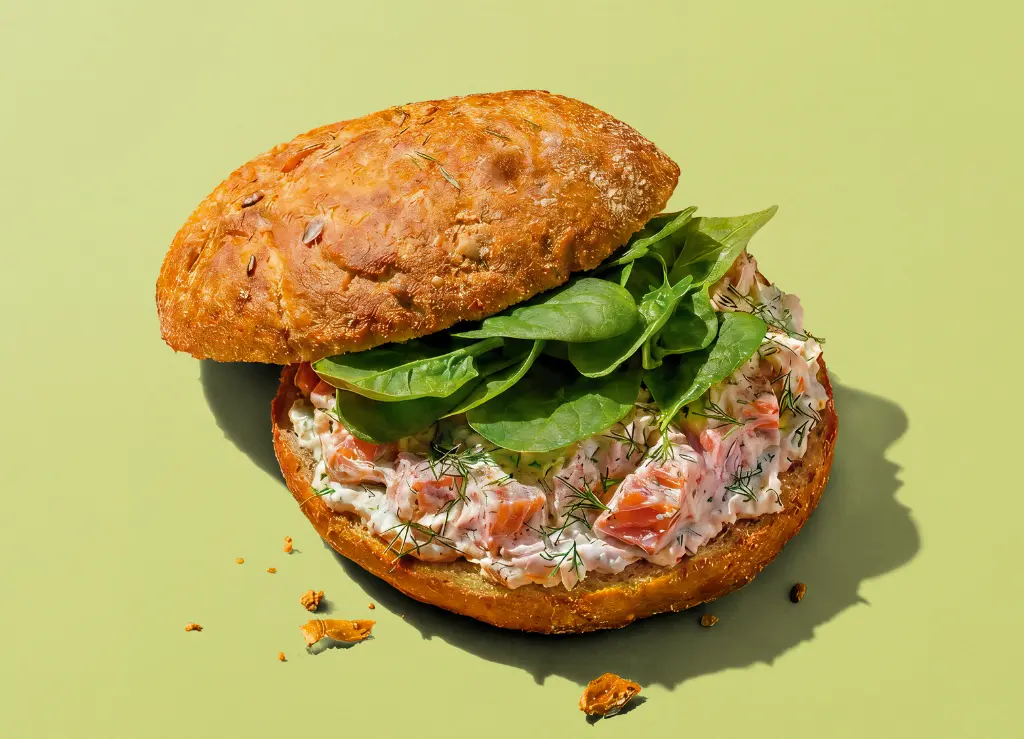 Bagel truite fumée 