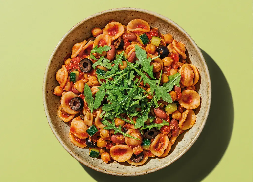 Orecchiette with summer vegetables