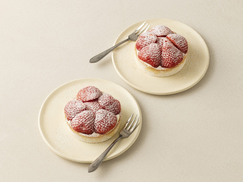 Aardbeien taart