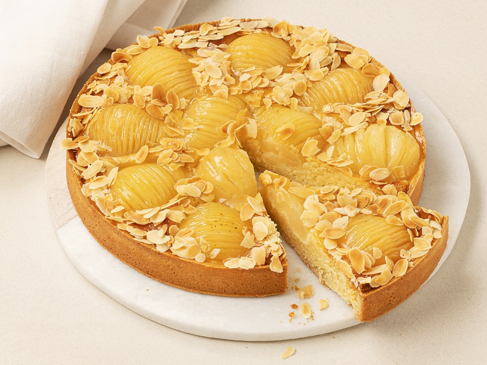 Pear and almond pie