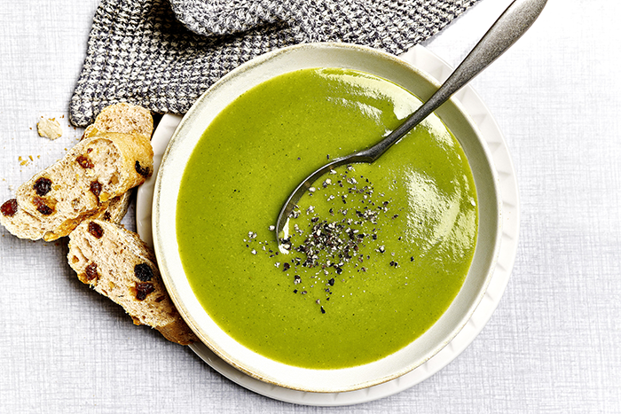 Leek and split pea soup