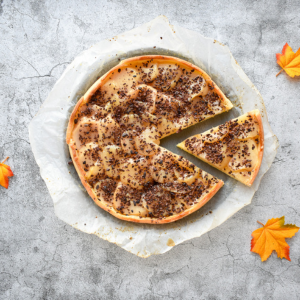 Pear chocolate tart