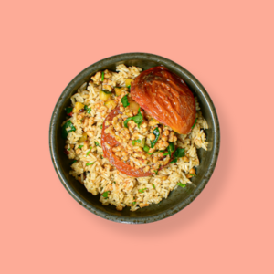 Stuffed tomato rice