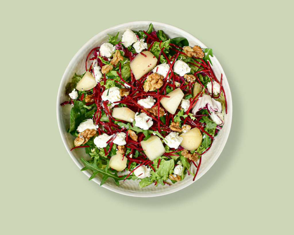 Geitenkaas en salade